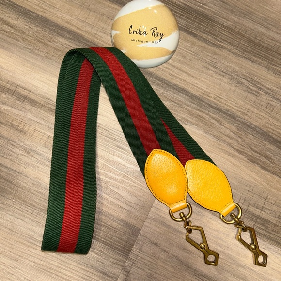 SOLD Gucci Guitar Web Strap - Picture 1 of 11